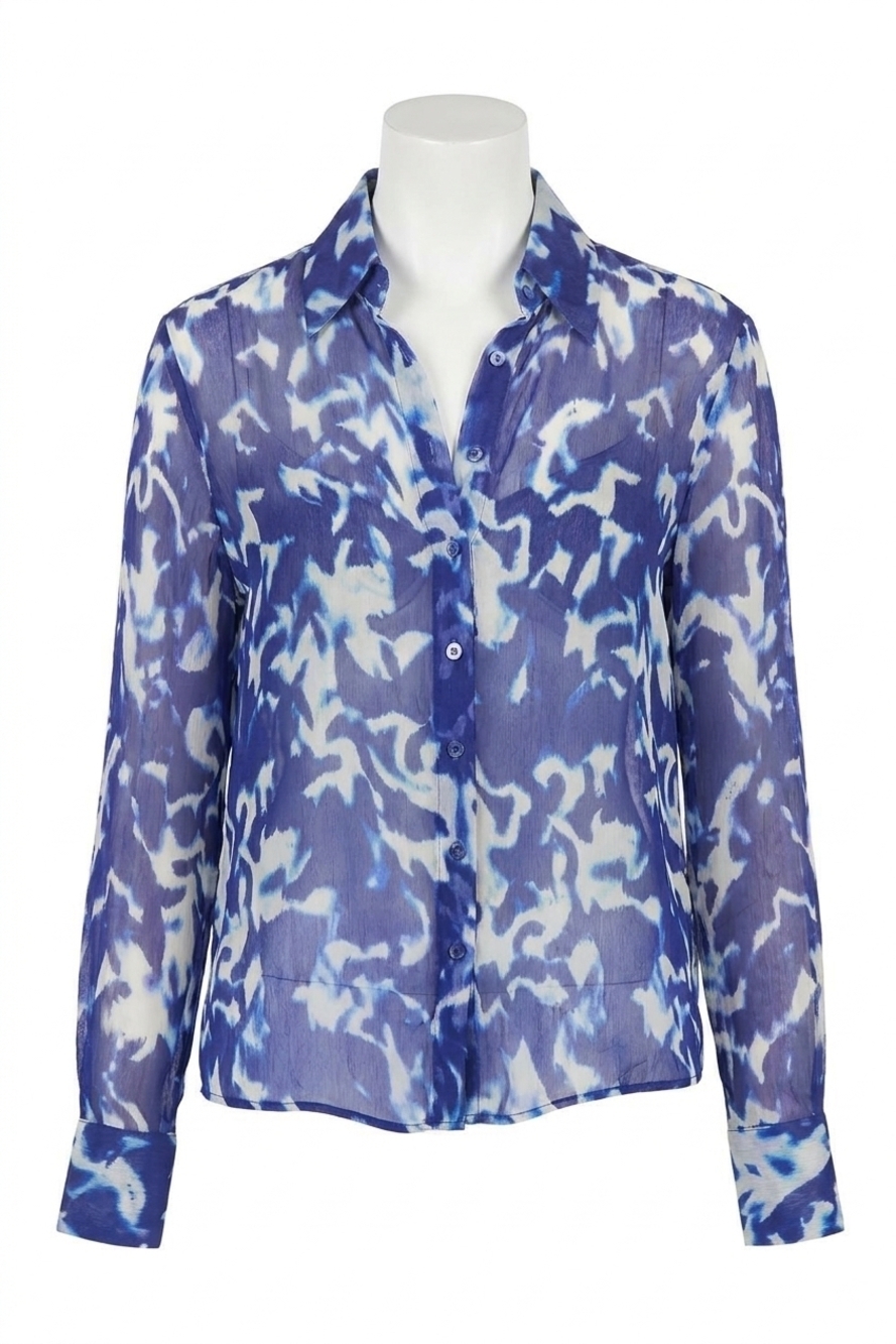 NEW GILNER FARRAR troy blouse in waves